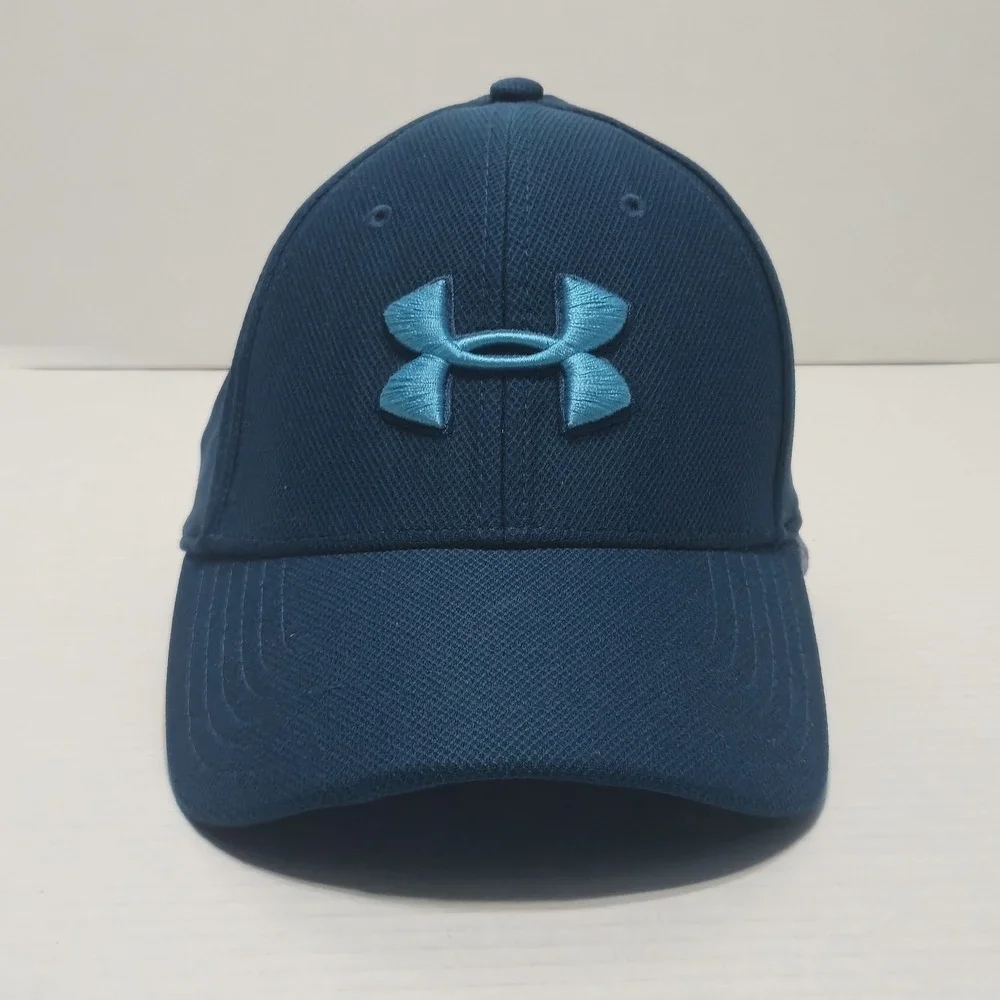 Under Armour Men's Blue Blitzing 3.0 Fitted Stretch Baseball Cap‎ Hat M/L